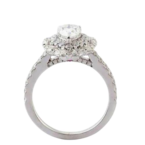 Bague moissanite en argent 925, le bijou d'avril élégant à porter au quotidien