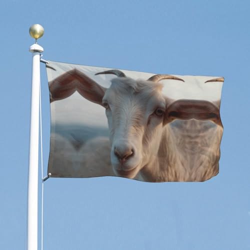 Drapeau de jardin chèvre décoratif pour extérieur et cour - 3