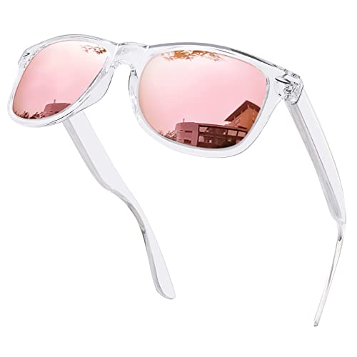Kanastal Gafas De Sol Rosa Espejo Mujer Y Hombre Polarizadas Cuadradas Clásicas Retro Vintage Protección Uv400 Sunglasses Pink - Transparente Rosa Kanastal Gafas De Sol Rosa Espejo Mujer Y Hombre Polarizadas Cuadradas Clásicas Retro Vintage Protección Uv400 Sunglasses Pink - Transparente Rosa