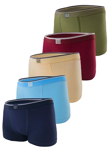 MOR Boxershorts & Unterhosen für Jungen von 1 bis 15 Jahren (5er Pack) - Baumwolle Kinder Unterwäsche Set für Jungs - Jungen Unterhose - Dunkelblau, 134-140