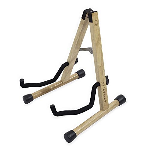 Guitare Lab – Support de Guitare Pliable – Support Solide en Bois Pour Guitare Électrique, Acoustique, Basse, Classique, Ukulélé, Support de Guitare Cadre-a Sol, Idéal Comme Cadeau - Les Beatles, Paul McCartney, John Lennon, RIngo Starr, George Harrison Guitare Lab - Support de Guitare Pliable - Support Solide en Bois Pour Guitare Électrique, Acoustique, Basse, Classique, Ukulélé, Support de Guitare Cadre-a Sol, Idéal Comme Cadeau – Image 3