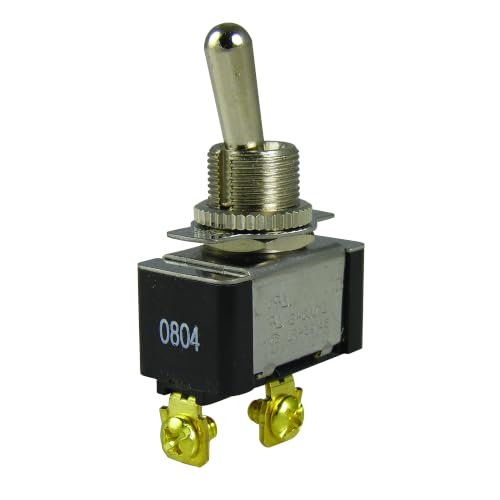 Gardner Bender GSW-11 Heavy-Duty Electrical Toggle Switch SPST ON-OFF  HP 125-250V AC Screw Terminal