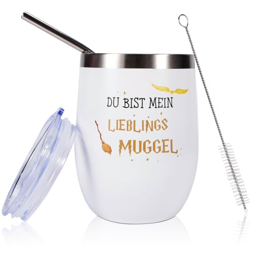 teokyat Harry Tasse Kaffeebecher 350ml,Du Bist Mein Lieblings Muggel,Lustige Adventskalender Geschenke für Frauen, Beste Geschenk für Freundin Potter 1 2 3 4 5 Freund Geburtstagsgeschenk Fanartikel