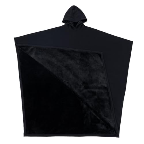 2025 Arcane, Loose Blanket Hoodie, Oversized Long Sleeve Sweatshirt, Calming Cloak Hoodie Men, Unisex (Black)