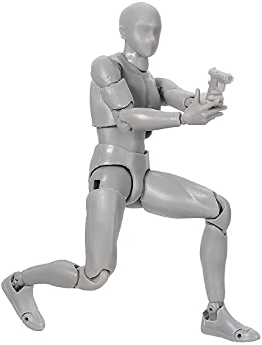 Ahohos Figure Model Pvc Action Figure Drawing Models Figure Artist Draw Painting Model Mannequin Jointed Doll, Drawing Mannequin Figure Models For Artists (Grey Male) #TOP5