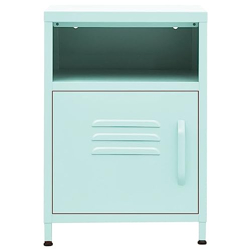 Table de chevet moderne vert menthe pour chambre et salon - 4
