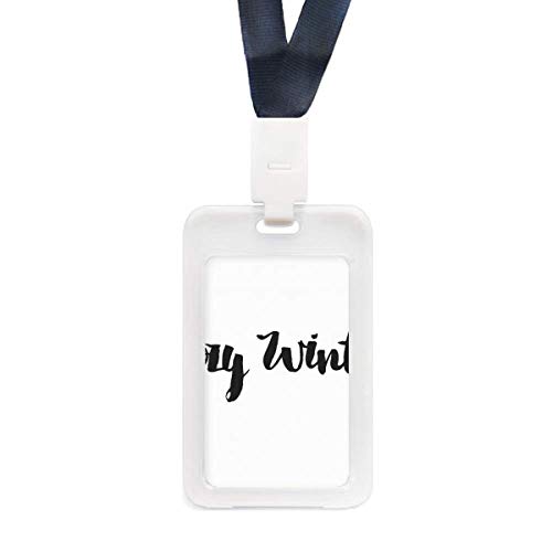 Manchon transparent carte d'identité étui protection Cozy Winter