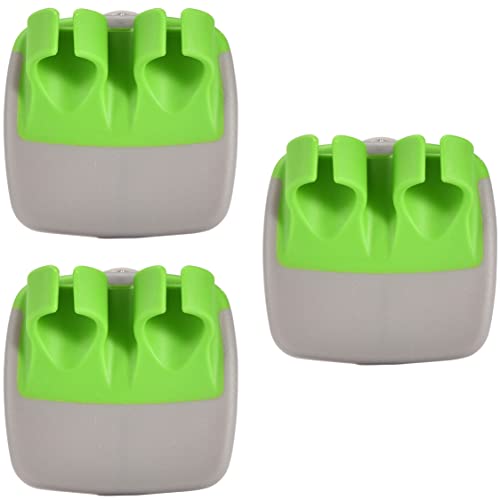 Kitchtic Fruit And Vegetable Peeler - Set Of 3 Finger Palm Peelers For Kitchen - Silicone Veggie Peeler With Comfortable Rubber Finger Grip - Easy Peeling For Potatoes, Carrots, And More - Green #TOP15