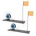 Yuecoom Ice Fishing Tip Ups, 2Pcs Ice Fishing Flags Marker Rod Tackle Automatic Floating Portable Ice Fishing Accessories