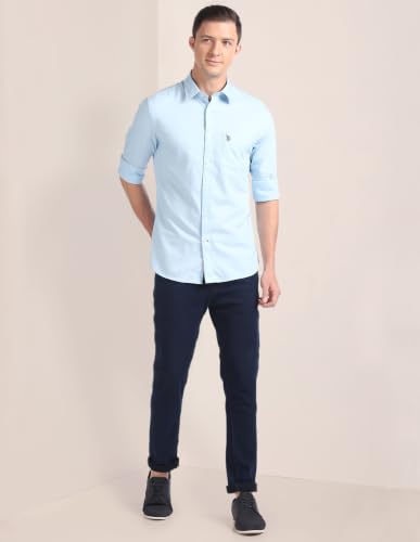 Image of U.S. Polo Assn. Men's Solid Regular Fit Shirt