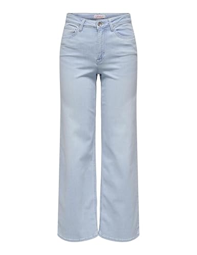 ONLY Female Jeans mit weitem Bein ONLMADISON Hohe Taille Weiter Beinschnitt Jeans