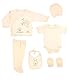 Neugeborenen Baby Geschenk Set 100% natürliche Baumwolle Erstausstattung Ausstattung Unisex Kleidung Geschenkset für Babys 0-4 Monate (Biene)