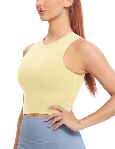 Image of Natural Feelings Nudi Sports Bras for Women Removable Padded Yoga Tank Tops Sleeveless Fitness Workout Crop Tops