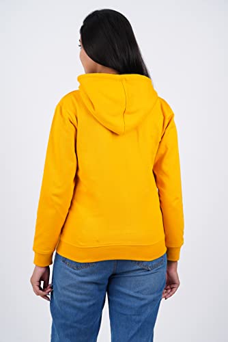 Image of KYDA KIDS Women's Cotton Hooded Hoodies with Zip - Fleece Material Full Sleeves Sweatshirt with Fur Cap, Hooded Neck Long Sleeve Winter Wear for Women - Regular Fit