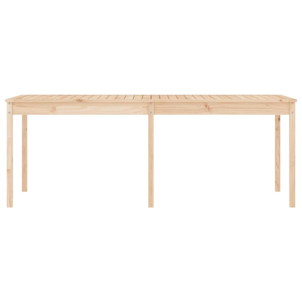 Stół ogrodowy z litego drewna sosnowego, 203,5 x 100 x 76 cm, wytrzymały, stabilny, na balkon, taras, do ogrodu, na werandę, idealny na piknik, kemping, do jedzenia, grillowania