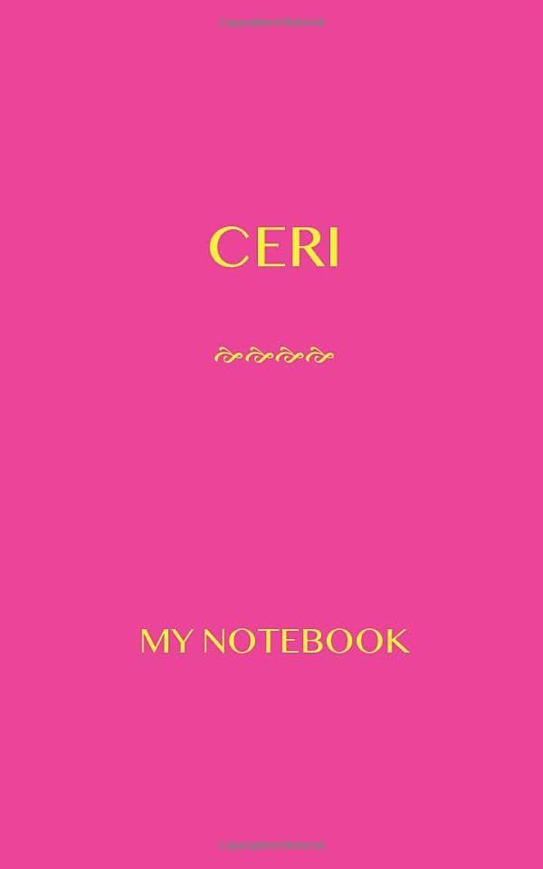 CERI My Notebook: Blank Lined Notebook