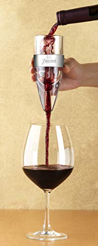 Zazzol Wine Aerator Decanter - Multi Stage Design with Gift Box - Recommended by Business Insider Luxury Aluminum Ring