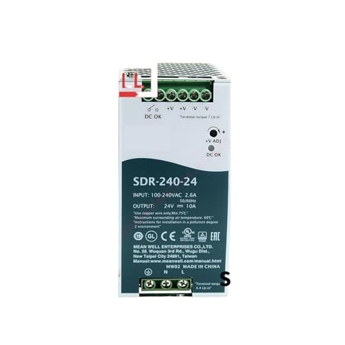 Alimentation SDR-120 24V CA/CC pour automatisme industriel et rail DIN