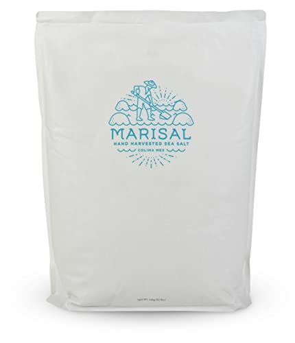 Marisal Hand-Harvested Natural Pure Sea Salt - Kosher - 22 Pound (10 Kg) Food Service Size #TOP3