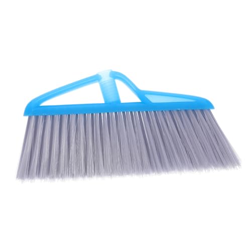 FOMIYES Push Broom Head Replacement for Household Cleaning Blue Soft Bristles for Indoor Outdoor Use Sweeper for Hardwood Tile and Surfaces