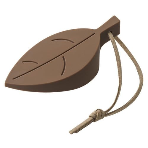 Remarks Japan ドアストッパー 室内 ゴム 玄関 ドア止め かわいい シリコン 葉っぱ おしゃれ 紐付き ブラウンのサムネイル