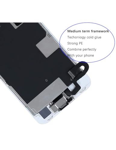 Écran pour iPhone 8 avec affichage FHD et châssis blanc haute précision