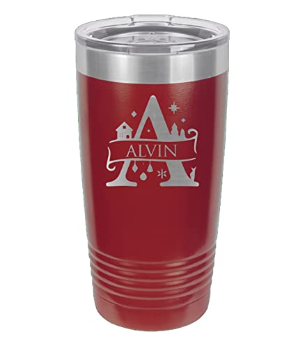 Christmas Personalized Name Tumbler, Laser Engraved Coffee Mug Gift Idea, Insulated Hot And Cold Drinks With Stainless Steel Cup, Unique Gift For Holiday Season #TOP14