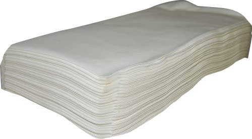 Onlissa Toallas Celulosa Desechables Blancas para Peluqueria y Estetica 25 Unidades (40x80cm)