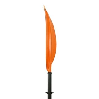 Pelican - Standard Kayak Paddle - Orange - 220 cm (86.6 in.) - Aluminum Shaft and a Durable Polypropylene Blade - 0/65° Blade Angle - with Drip Ring - PS1967-00