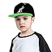 OCALL Drumsticks Drummer Snapback Hat Boys Girls Fashion Hip Hop Adjustable Flat Bill Hat Green