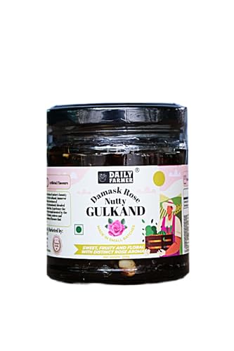 Daily Farmer Exotic Damask Rose Nutty Gulkand with Honey, Almonds and Cashews (Rose Petal Jam), 200g [100% Natural | Sun Cooked | Natures Coolant | Made in small batches | No Preservatives] (B0D8BQG9KP) Amazon Price History, Amazon Price Tracker