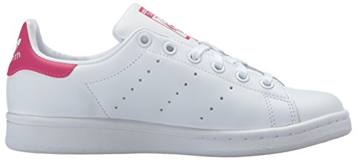Adidas Originals Unisex-Child Stan Smith Sneaker, White/White/Pink, 7 #TOP5