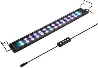 hygger Aquarium Light,Full Spectrum Fish Tank Light with Monitor, 23W RGB LED Aquarium Light for Freshwater Tank with 10 Levels of Brightness,Adjustable Timer,3 Modes for 81-101cm Planted Tank