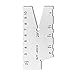 29/30 Degree Stainless Screw Angles Template Gage Thread Gauge Grinding Gage Inspection Tool Angles Measuring Gauge Industrial Measurement