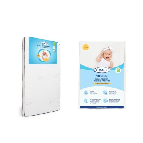 Graco Dual-Comfort Crib Mattress & Protector Bundle