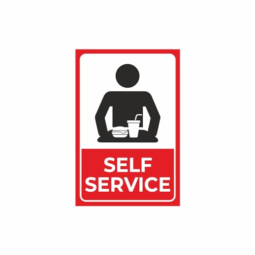 Self Service Signage (5mm, Red)