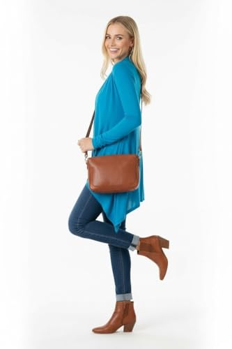 Image of ToBeInStyle Womens Open Front Long Sleeve Lightweight Asymmetrical Draped Cardigan with Side Pockets
