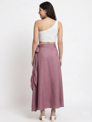 Image of Women's Long Wrap Around Maxi Skirt | Women Wear Long Skirt