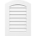 Ekena Millwork GVPAR24X4001SN Arch Top Surface Mount PVC Gable Vent, 24"W x 40"H, Factory Primed White