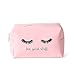 Produktbild Rosa Handtasche Kawaii wimpern Kosmetiktasche pu Make-up Tasche Beauty case eitelkeit Make-up Tasche for Frauen reiseveranstalter kit etui