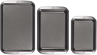 Tala Roasting Set - Non-stick Roasting Pans with Wide Flat Handles - Even Heat Distribution - Bakeware Accessories - 3 Pack, 25 x 18cm Small Roaster, 33 x 23cm Large Roaster & 38 x 25cm Baking Tray