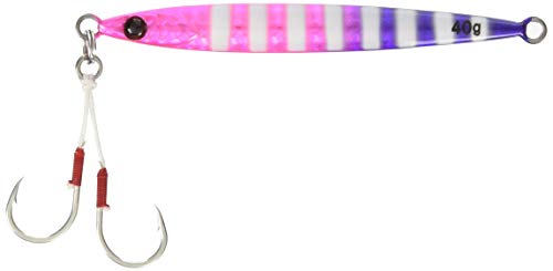 JACKALL(ジャッカル) メタルジグ ビッグバッカー JIG/SLIDE STICK 40g グローピンク&パープル/レンズホロ.のサムネイル