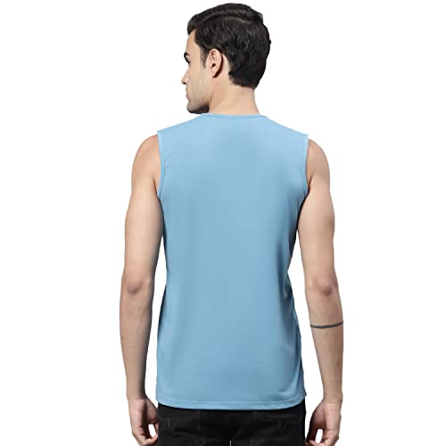 Image of Mack Jonney Regular Fit Cotton Solid Gym Vest for Men (Pack of 2)-V SL ANT RST 02-P