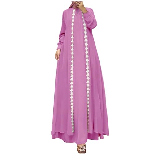 Robe longue unie pour femme - Tenue fluide et tendance au quotidien