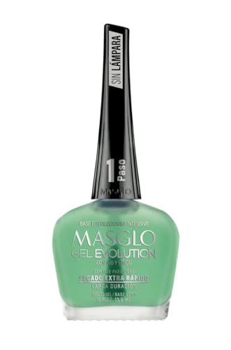 MASGLO NAIL POLISH GARLIC AND LEMON BASE COAT GEL EVOLUTION 13.5 ML