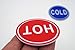 NanTun ABS Self Stick Cold Water Label Hot Water Label Hot Label Cold Label 2 Pairs