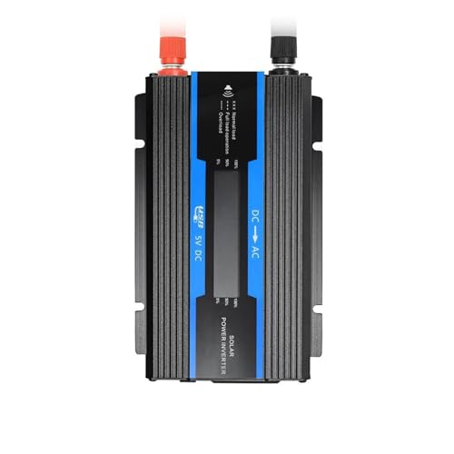 Inversor de Corriente, Inversor de potencia de onda sinusoidal modificada 1200-2600W Inversor 12V-220 Convertidor de potencia con cargador USB Relé de voltaje sinusoidal puro modificado 230 for unidad