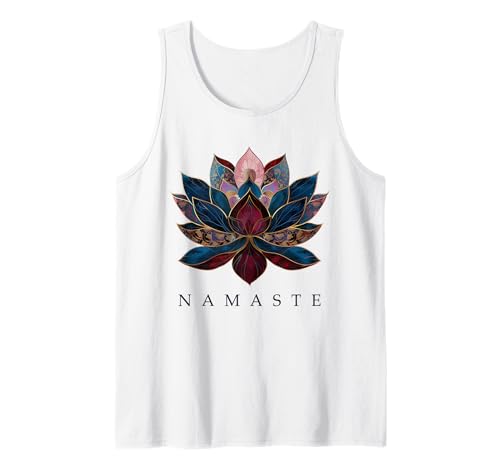Namaste Lotus Blume Zen Buddhismus Yogi Buddhist Buddha Yoga Tank Top