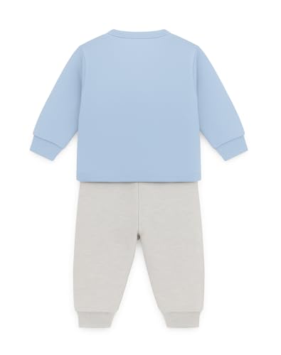 Image of Bold N Elegant Cotton Baby Winter Fleece Full Sleeve Front Button Colorful Cartoon Printed Sweatshirt and Pajama Lower Clothing Set for Newborn Infant Toddler Baby Boy Girl