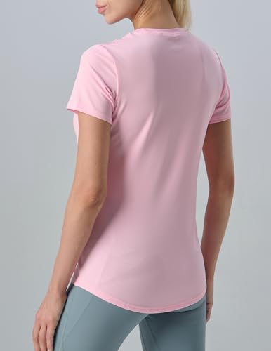 Image of 5 Pack Women's Quick Dry Short Sleeve T Shirts, Athletic Workout Tee Tops for Gym Yoga Running